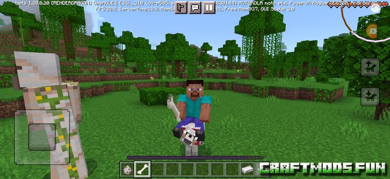 Ridable pets Mod Minecraft PE 1.20 for iOS, Android