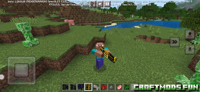 Download Gun Mod Minecraft PE 1.20 for iOS