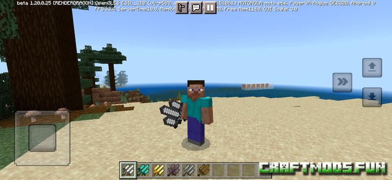 Free Download Triple Swords Mod Minecraft PE 1.20 for iOS, Android