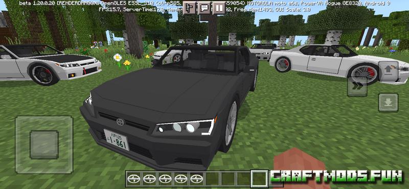 Download Mod Vehicles Scion tC Minecraft PE 1.20 for Android