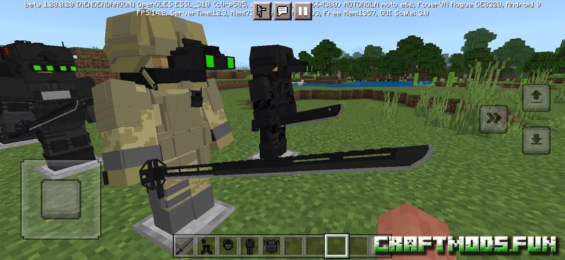 Warfare Armor Mod Minecraft PE 1.20, 1.19.83 for Android, iOS