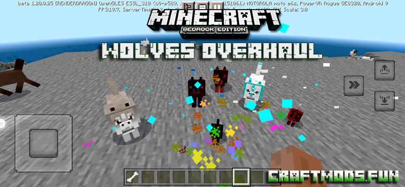 Download Free Wolves overhaul Mod Minecraft PE 1.20 for Android