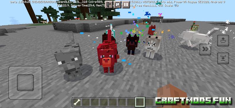 Download Free Wolves overhaul Mod Minecraft PE 1.20 for iOS