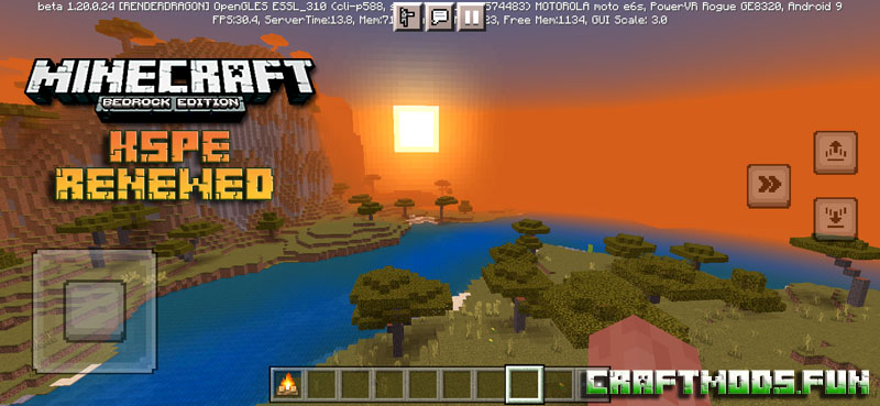 KSPE Renewed Shaders Mod Minecraft PE 1.20 for iOS, Android