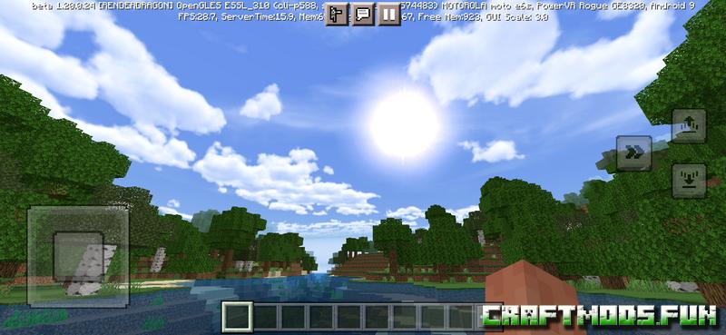 Parralx Shaders pack Mod Minecraft PE 1.20, 1.19.83 for iOS, Android