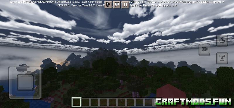 Parralx Shaders pack Mod Minecraft PE 1.20, 1.19.83 for iOS, Android