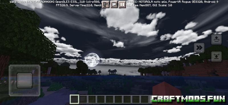 Parralx Shaders pack Mod Minecraft PE 1.20, 1.19.83 for iOS, Android