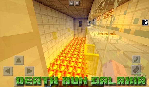 Map of Death Run Galaxia on Minecraft PE 1.2.13, 1.2.10, Windows 10