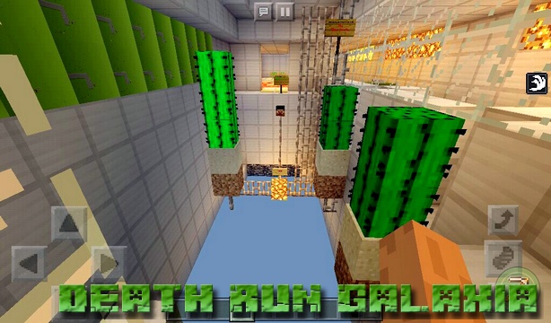 Map of Death Run Galaxia on Minecraft PE 1.2.13, 1.2.10, Windows 10