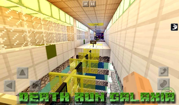 Map of Death Run Galaxia on Minecraft PE 1.2.13, 1.2.10, Windows 10