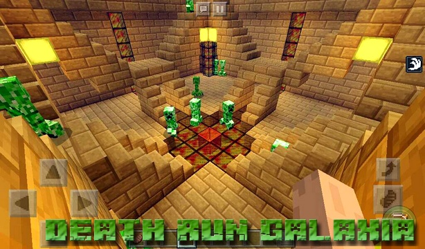 Map of Death Run Galaxia on Minecraft PE 1.2.13, 1.2.10, Windows 10