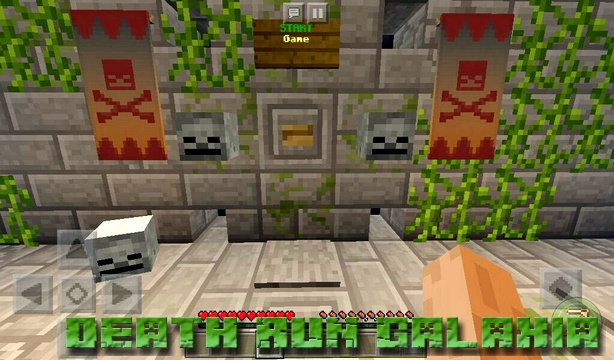 Map of Death Run Galaxia on Minecraft PE 1.2.13, 1.2.10, Windows 10
