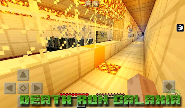 Map of Death Run Galaxia on Minecraft PE 1.2.13, 1.2.10, Windows 10