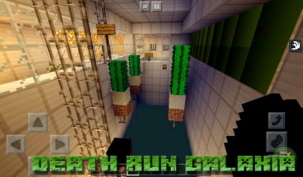 Map of Death Run Galaxia on Minecraft PE 1.2.13, 1.2.10, Windows 10