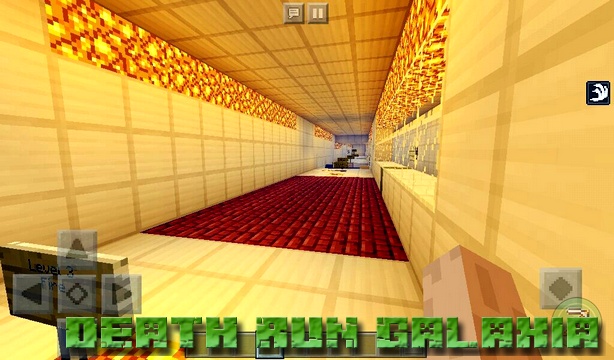 Map of Death Run Galaxia on Minecraft PE 1.2.13, 1.2.10, Windows 10