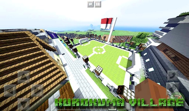 Kurokuma Village Map on Minecraft PE, Windows 10