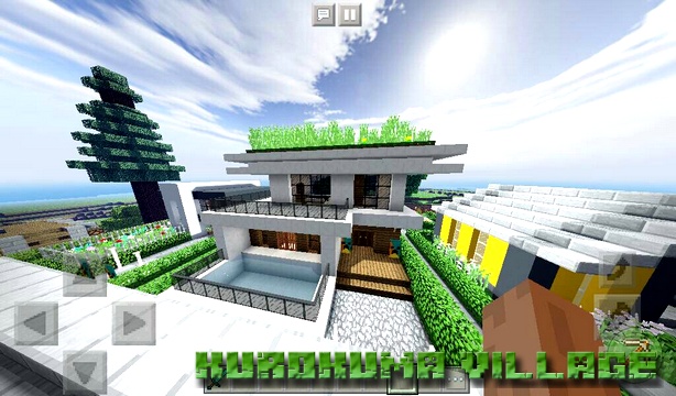 Kurokuma Village Map on Minecraft PE, Windows 10