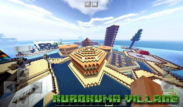 Kurokuma Village Map on Minecraft PE, Windows 10
