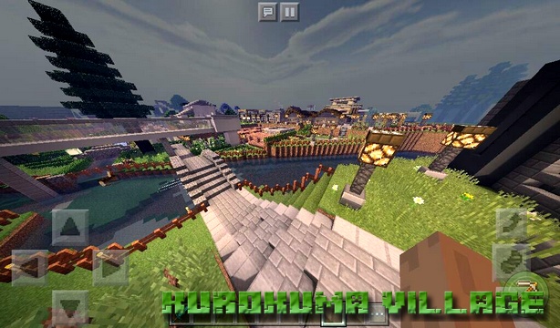 Kurokuma Village Map on Minecraft PE, Windows 10