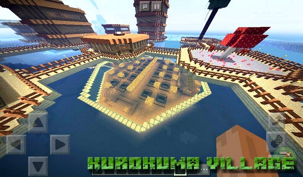 Kurokuma Village Map on Minecraft PE, Windows 10