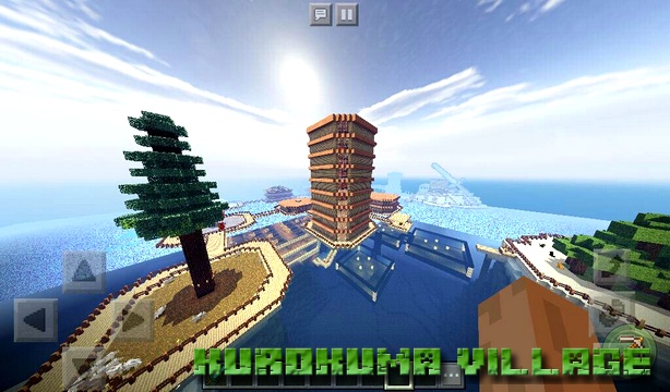Kurokuma Village Map on Minecraft PE, Windows 10