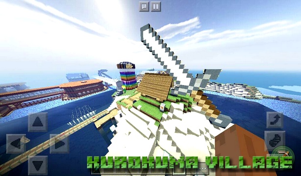 Kurokuma Village Map on Minecraft PE, Windows 10