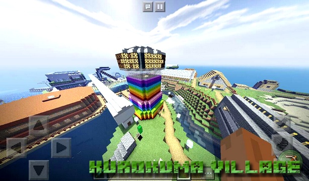 Kurokuma Village Map on Minecraft PE, Windows 10