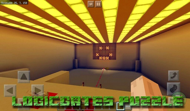 Map Logicgates Puzzle on Minecraft PE, Windows 10