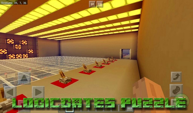 Map Logicgates Puzzle on Minecraft PE, Windows 10