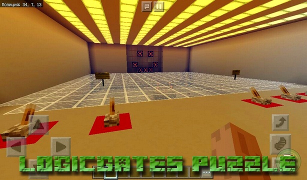 Map Logicgates Puzzle on Minecraft PE, Windows 10