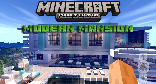 Modern Mansion Map on Minecraft PE, Windows 10