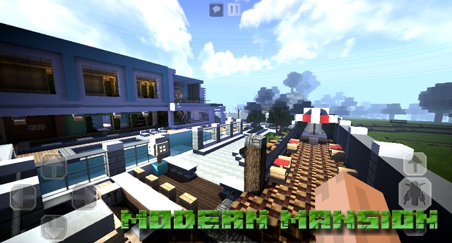 Modern Mansion Map on Minecraft PE, Windows 10