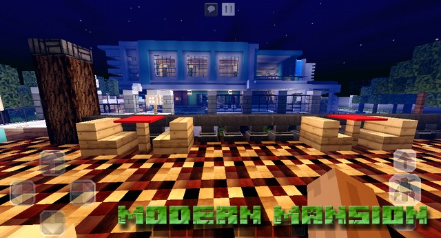 Modern Mansion Map on Minecraft PE, Windows 10