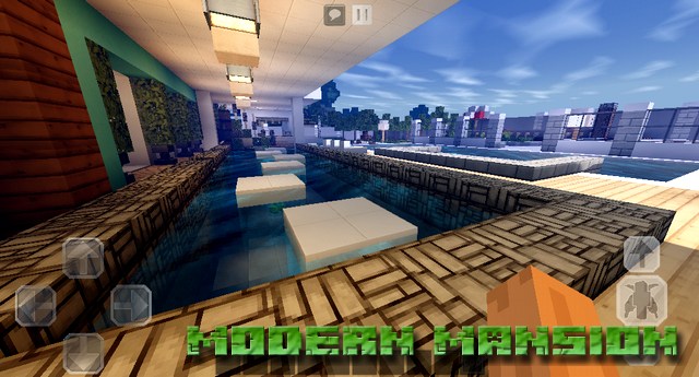 Modern Mansion Map on Minecraft PE, Windows 10