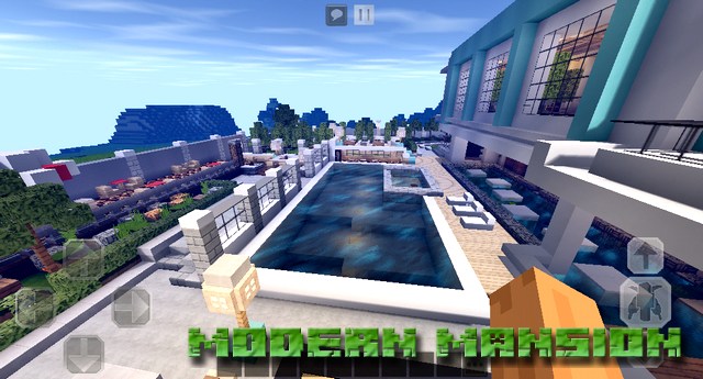 Modern Mansion Map on Minecraft PE, Windows 10