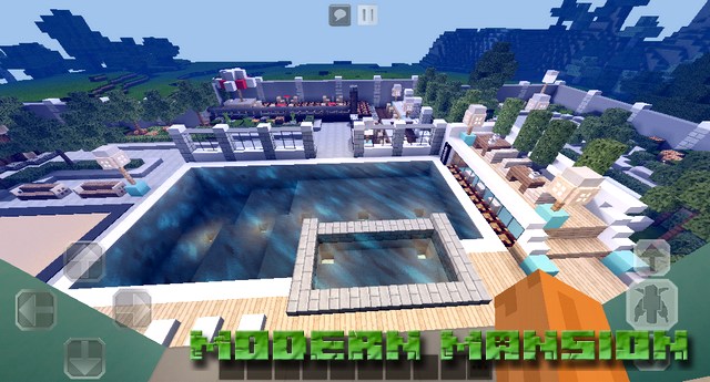Modern Mansion Map on Minecraft PE, Windows 10