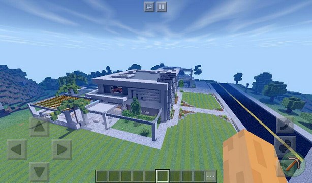 Map for Minecraft PE 1.2.10 / Modern mansion