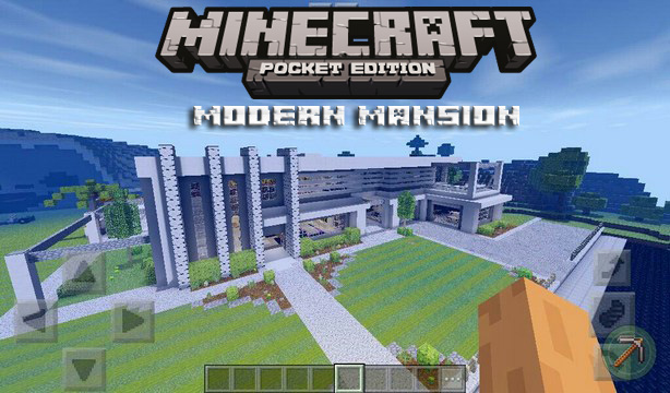 Map for Minecraft PE 1.2.10 / Modern mansion