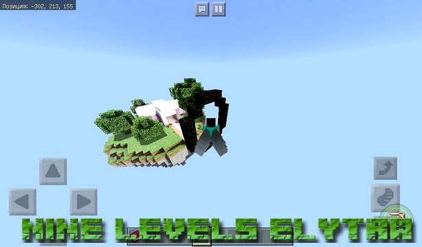 Nine Levels Elytra map on Minecraft PE, Windows 10