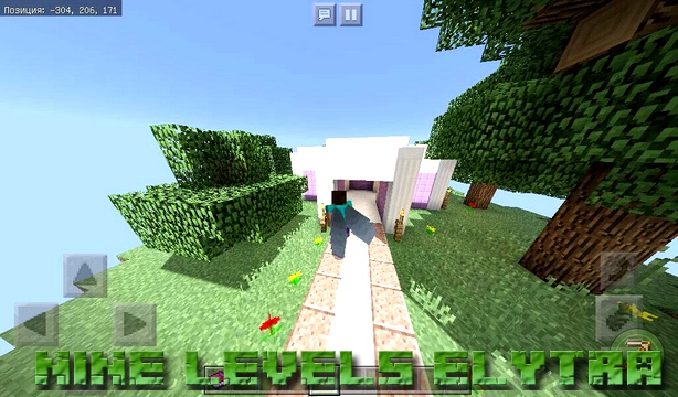 Nine Levels Elytra map on Minecraft PE, Windows 10