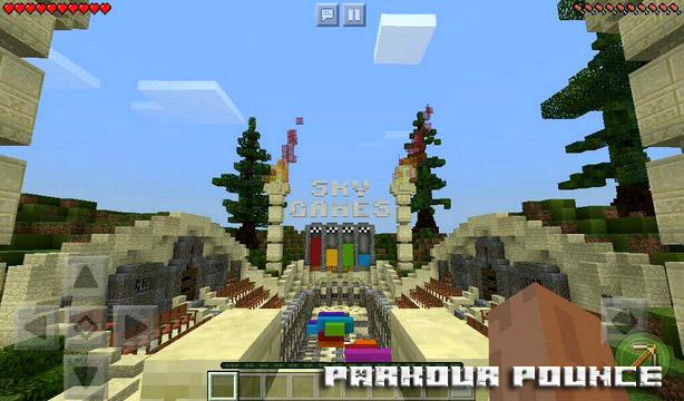 Download parkour map for Minecraft PE | Parkour pounce