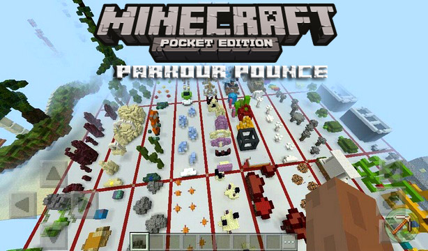 Download parkour map for Minecraft PE | Parkour pounce
