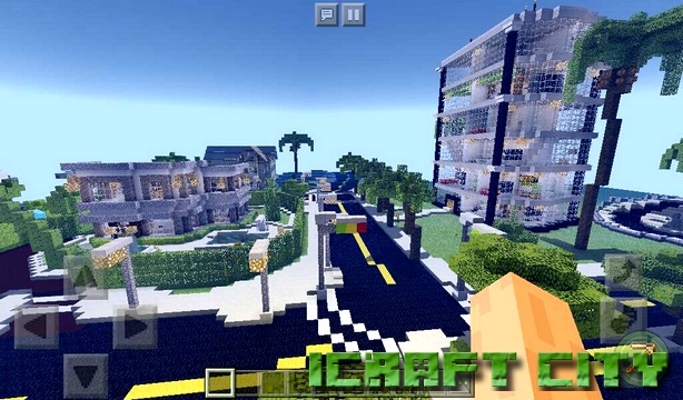 ICraft City Map on Minecraft PE 1.2.13, 1.2.10, Windows 10