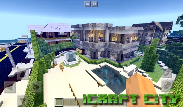 ICraft City Map on Minecraft PE 1.2.13, 1.2.10, Windows 10