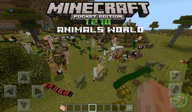 Animal World mod for Minecraft PE 1.2.10