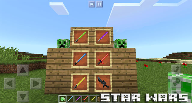Weapon mod for Minecraft PE 1.2.10, Windows 10