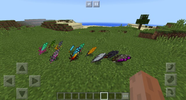 Mod Weapons Sword на Майнкрафт ПЕ 1.2.10 / Windows 10