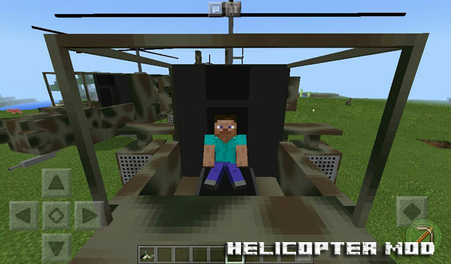 Helicopter mod for Minecraft PE 1.2.10