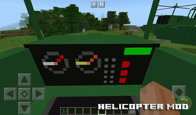 Helicopter mod for Minecraft PE 1.2.10