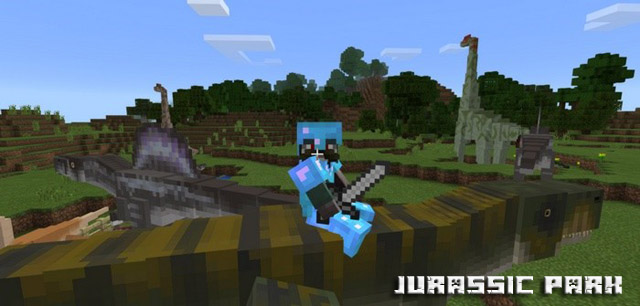 Download Jurassic park mod for Minecraft PE 1.2.9